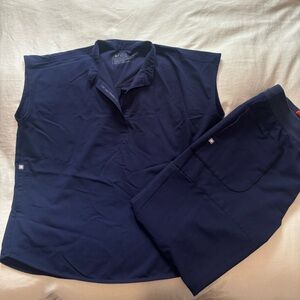 Figs Navy Nepal Jogger and Rafaela top